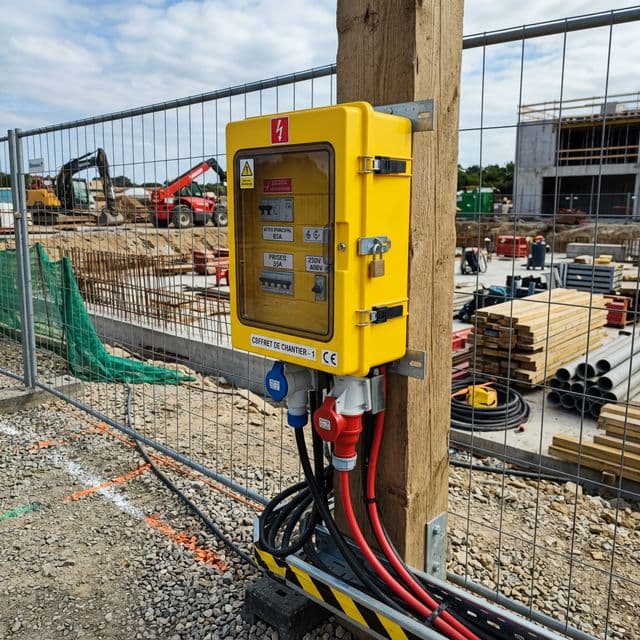 Compteur provisoire chantier : demande, durée et passage au définitif