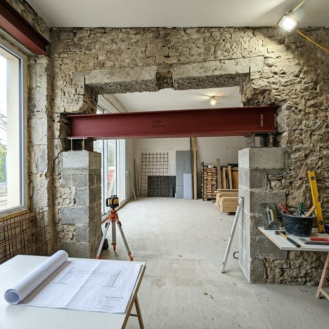 Ouverture mur porteur : méthode, structure et précautions
