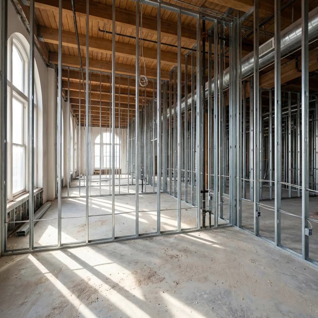 Redistribution des pièces et création de cloisons dans une maison