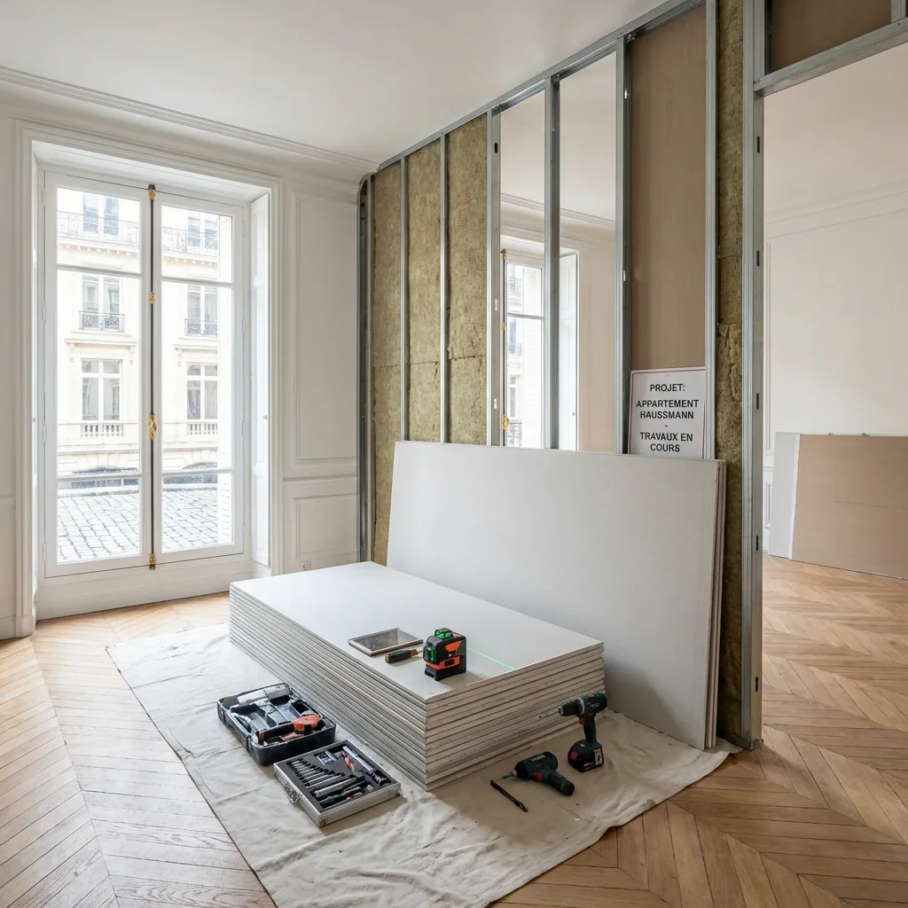 Cloisonnement et redistribution de pièces — aménagement intérieur sur mesure