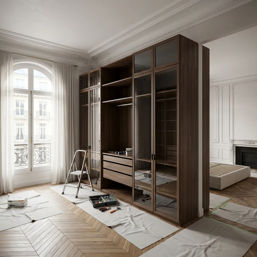 Dressing sur mesure et rangements intégrés — menuiserie intérieure