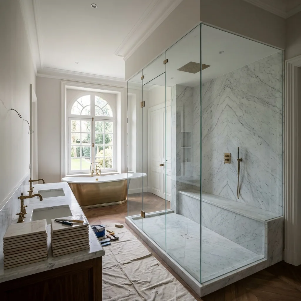 Rénovation de salle de bain — création d'espace bien-être