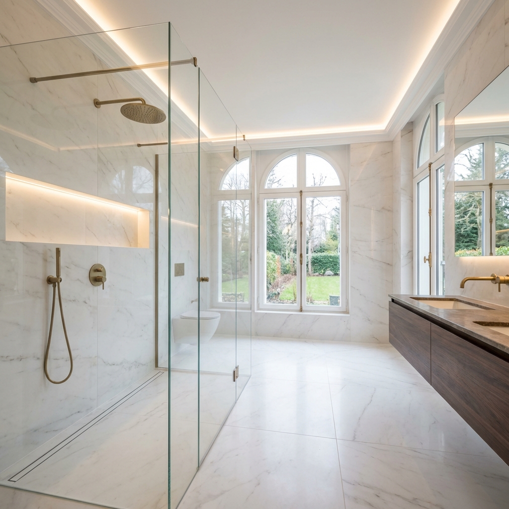 Salle de bains design au Vésinet