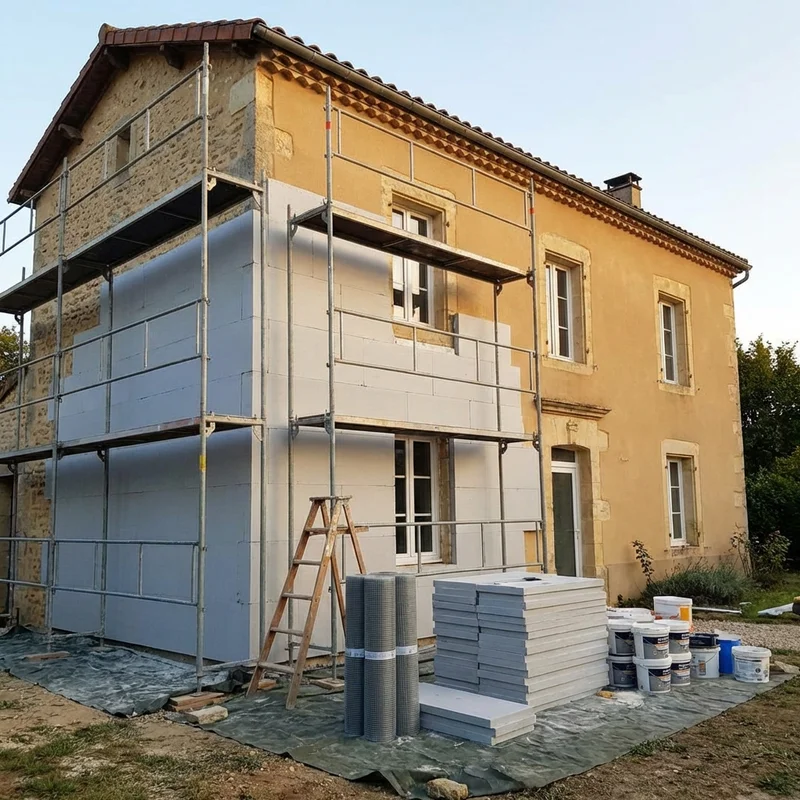 Isolation des murs par l'extérieur