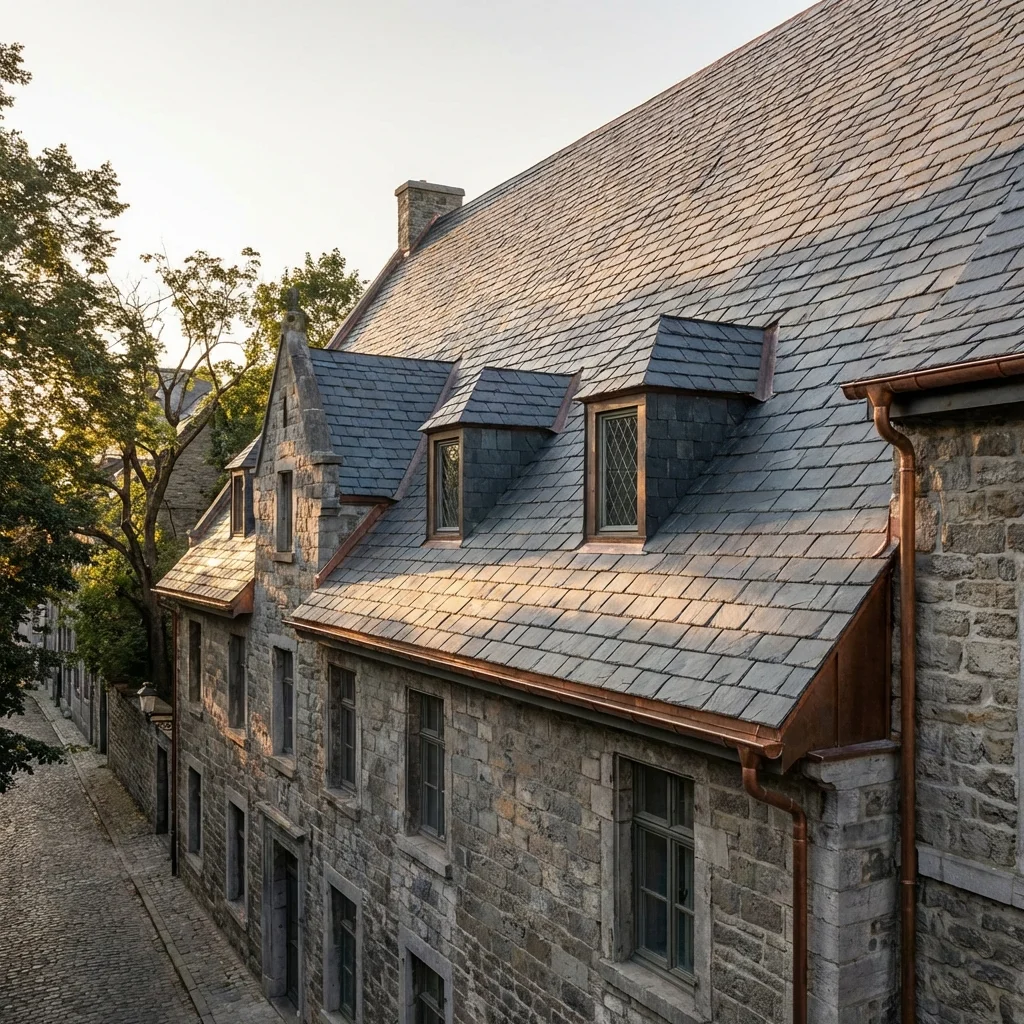 Toiture en ardoise naturelle